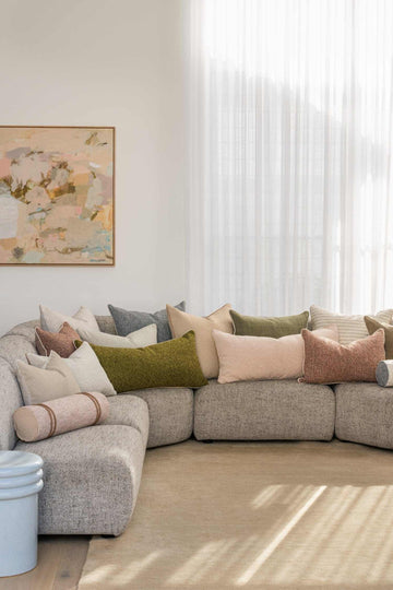 norsuSTUDIO Cushions norsu STUDIO - Forma Collection - Elysian Cushion, Reversible Blush (various sizes)