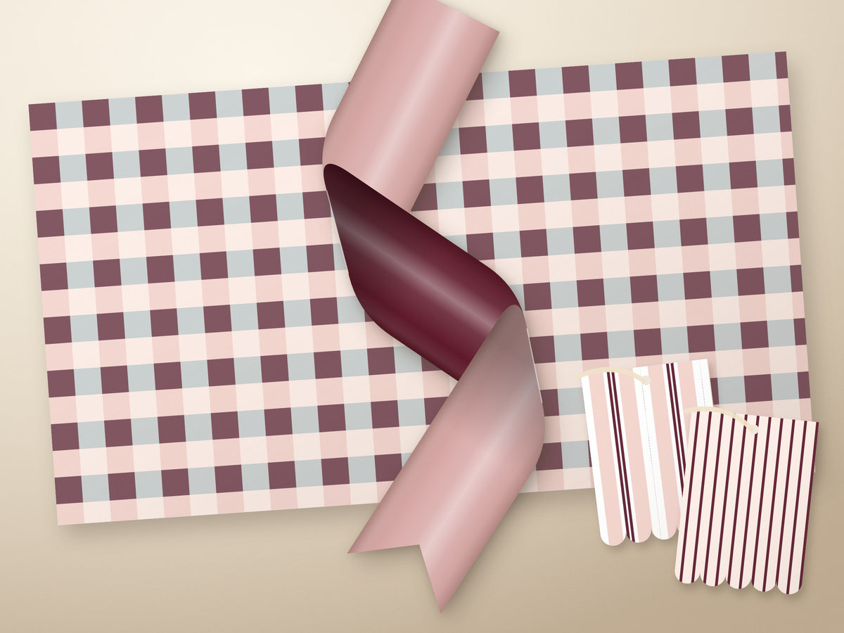 Blush & burgundy