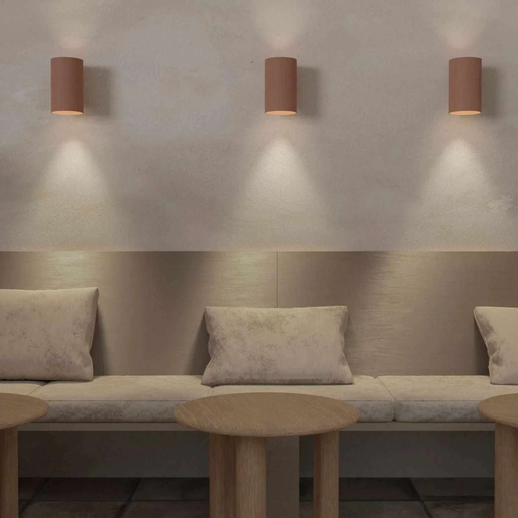 klaylife Pendants POTT Lighting Terra Wall Lamp, Dark Terracotta Sand