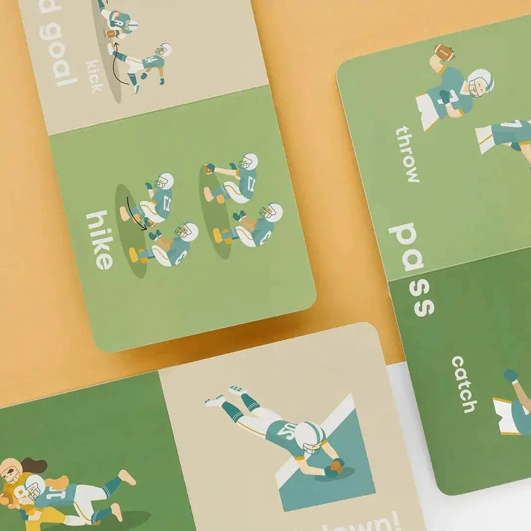 Football Baby board book for toddlers with durable pages and simple football illustrations