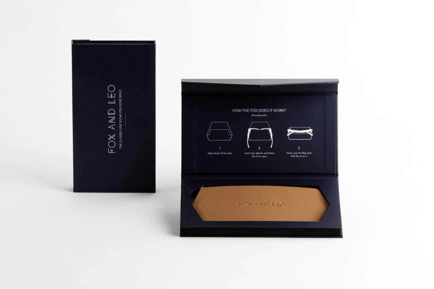 Fox and Leo Sunglasses Fox and Leo Glasses Case, Tan