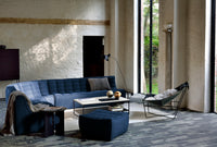 Ethnicraft Sofa N701 - 2 Seater - Blue, styled in a room setting