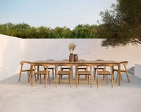 Ethnicraft Bok Outdoor Chair - Teak — styled in a room setting