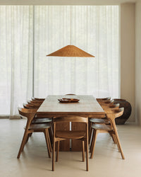 Ethnicraft Bok Dining Chair - Teak — styled in a room setting