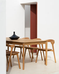 Ethnicraft Bok Outdoor Chair - Teak — styled in a room setting