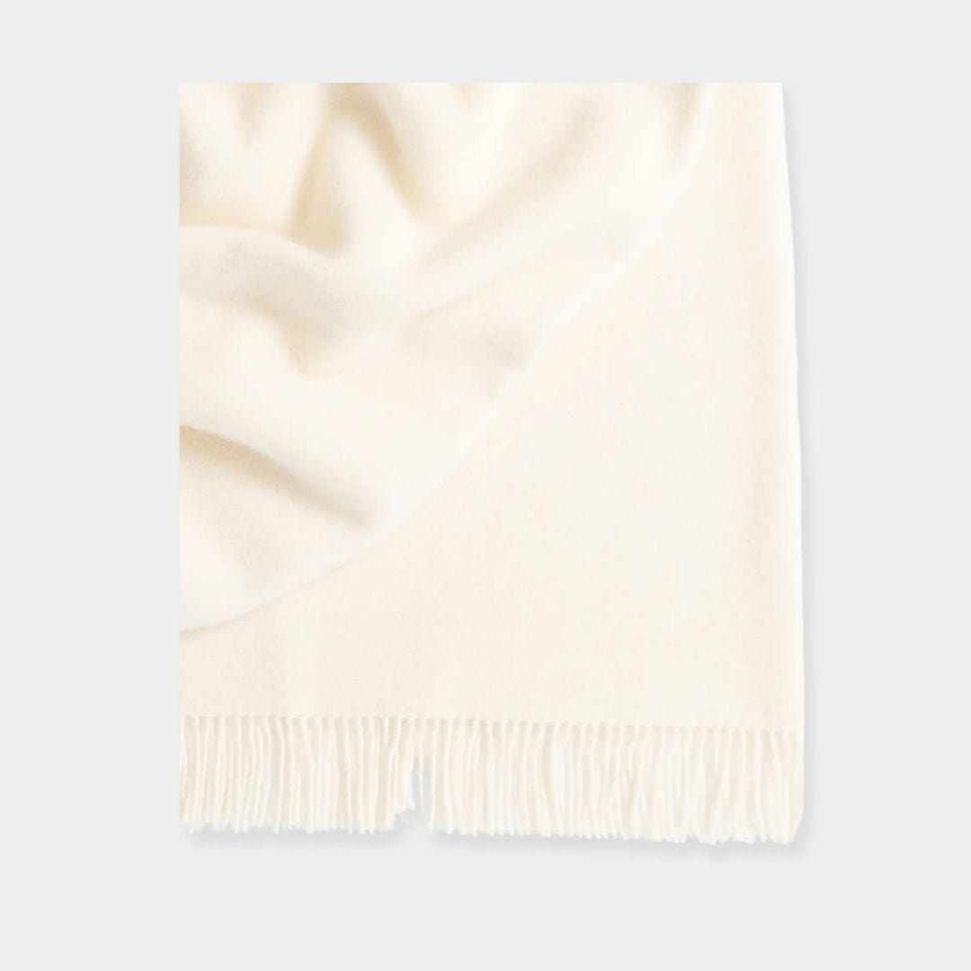 Weave Home Blankets & Throws Weave Home Nevis Lambswool Throw - Snow