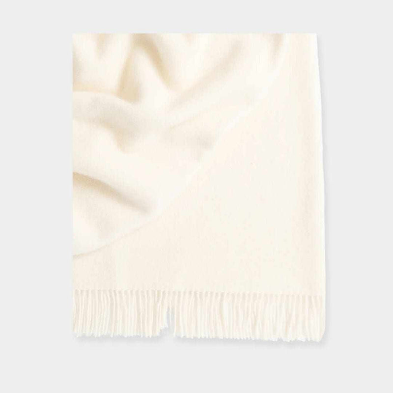 Weave Home Blankets & Throws Weave Home Nevis Lambswool Throw - Snow