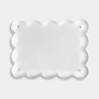 norsu STUDIO scalloped magnetic acrylic photo frame for 8x10 prints with 2cm depth and secure closure