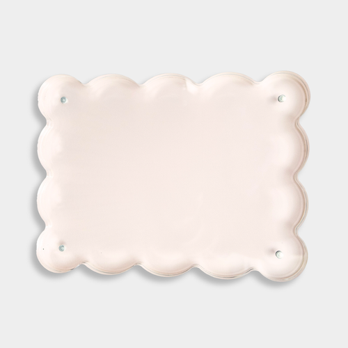 norsu STUDIO Scalloped Magnetic Photo Frame, Blush Background (Fits our 18.5 x 24.7 cm prints