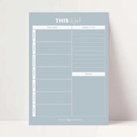 Organising Life Beautifully storage Organising Life Beautifully - Weekly Planner, Sky Blue