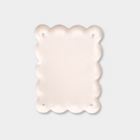 norsu Studio scalloped magnetic photo frame in blush with acrylic finish and 2.5 cm depth for easy photo swapping and modern gallery style