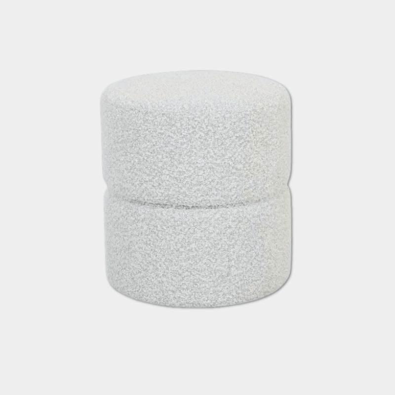 Globe West Ottomans GlobeWest Tito Ottoman - Ice Boucle