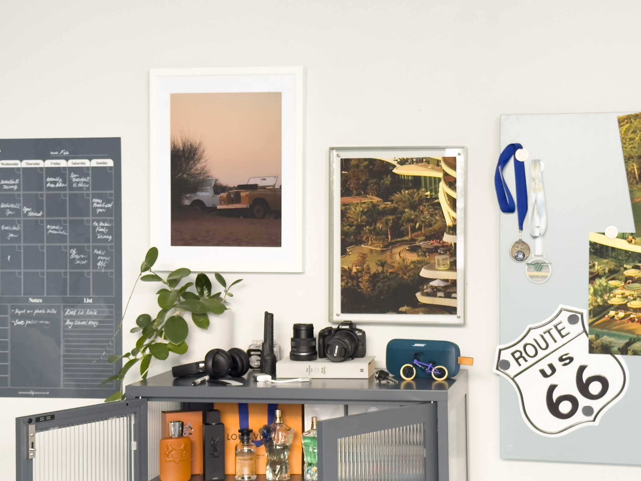 Hidden Resort Print by Harvey Wheeler, playful car artwork for kids' rooms and modern home decor, available in various sizes and framing options