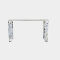 Globe West Console GlobeWest Atlas Slab Console Table - Natural Ocean Marble