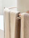 Loop Home Accessories Loop Home Bath Sheet - Butter/Stone Bold Stripe