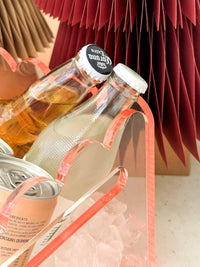 norsu Studio The Entertainer ochre perspex scalloped drink and food bucket with bottles and ice