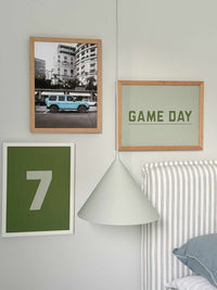 Norsu Interiors Prints Clubhouse Collection - Choose Your Number Print, Sage (Various Sizes)