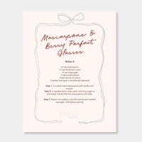 norsu STUDIO Christmas Card with Star Cookies recipe on premium matte paper and kraft envelope