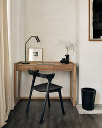 Ethnicraft Bok Dining Chair - Black, styled in a room setting
