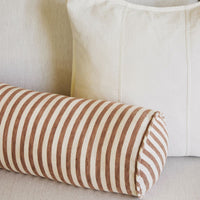 Eadie Lifestyle Drift Bolster - White/Nutmeg