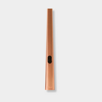 Rose gold rechargeable lighter with USB-C charging and single-button ignition