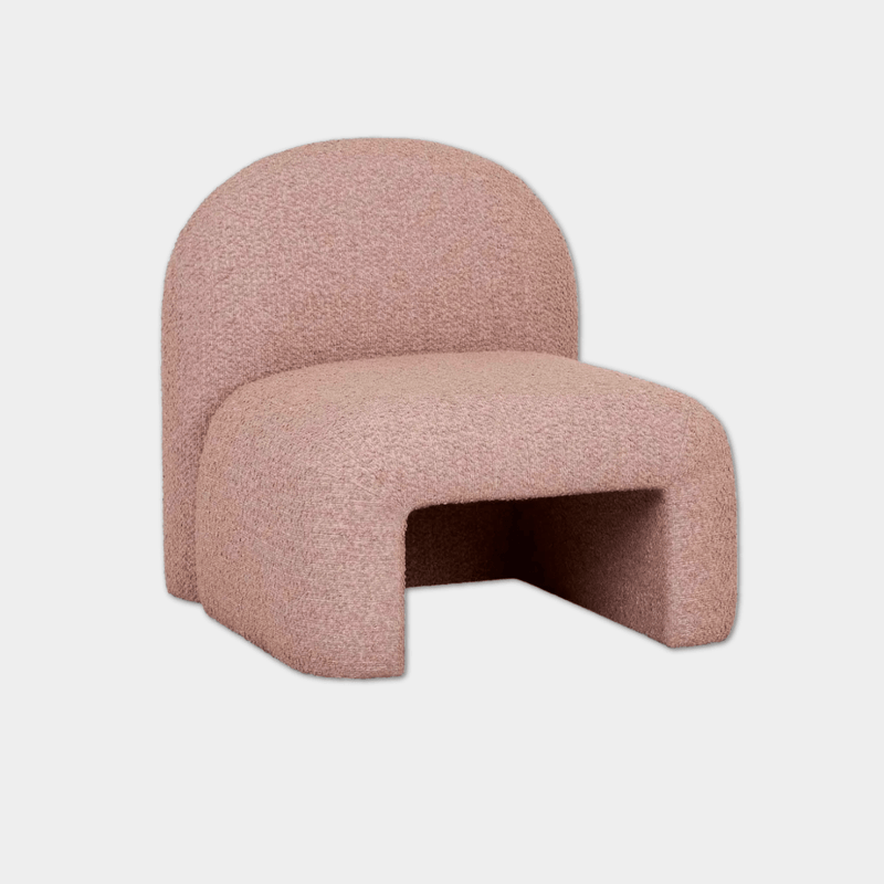 Globe West Bedside Tables GlobeWest Alva Occasional Chair - Soft Mauve