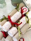 norsu Studio Build Your Own Christmas Crackers set of 6 with velvet ribbons and elegant designs