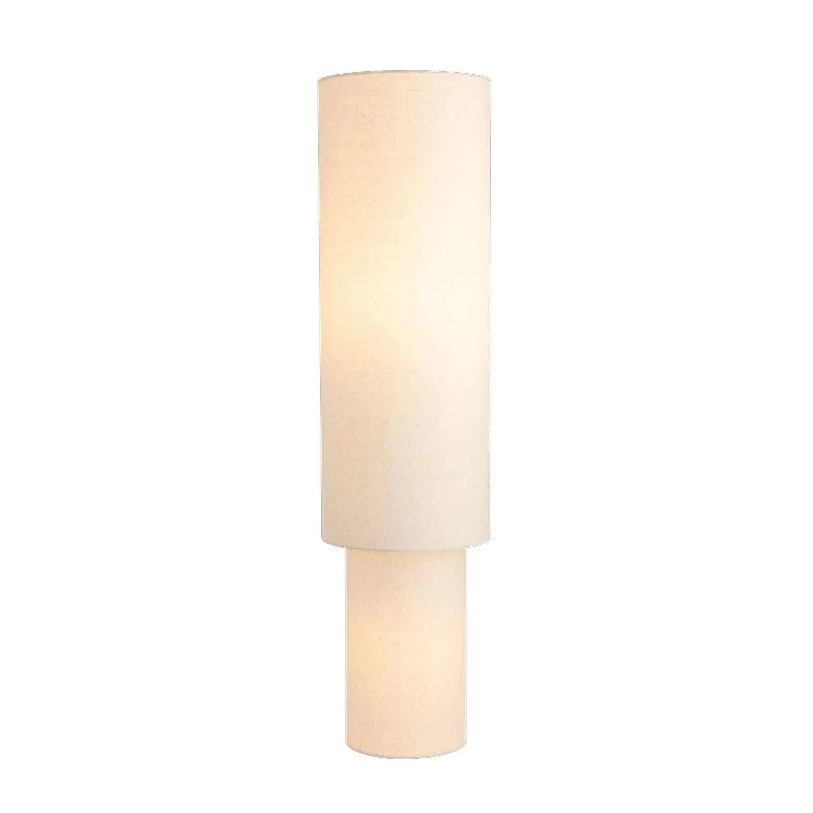 Sable Floor Lamp linen double-cylinder soft diffused light tall architectural design