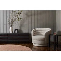Globe West Occasional Chairs Globe West Kennedy Luca Grand Occasional Chair, Blue Charcoal Velvet