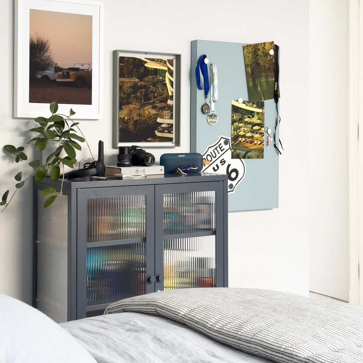 Hidden Resort Print by Harvey Wheeler, colorful modern artwork for kids' rooms and home decor, available in various sizes and framing options