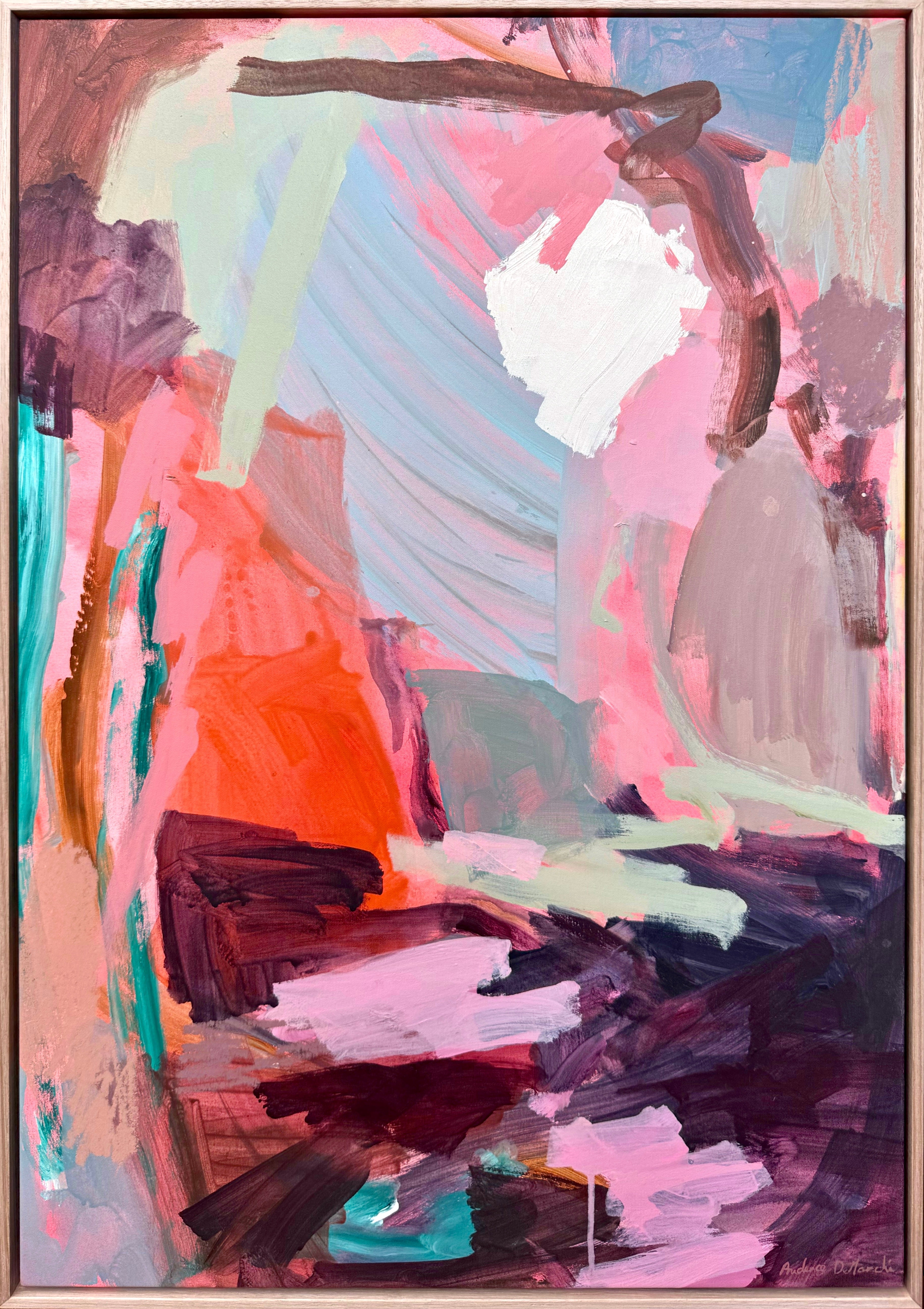She Dreams in Colour abstract canvas art print by Prudence Demarchi - original artwork