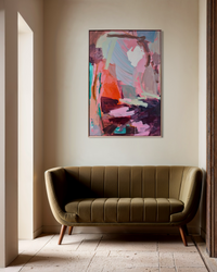 She Dreams in Colour abstract canvas art print by Prudence Demarchi - colourful abstract design