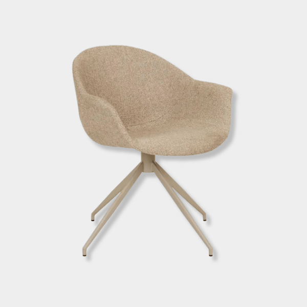 GlobeWest Daisy Spider Leg Office Chair, Fawn & Matt Cashmere | Norsu Interiors