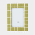 Clover Resin Photo Frame 4x6 - Olive/Ivory