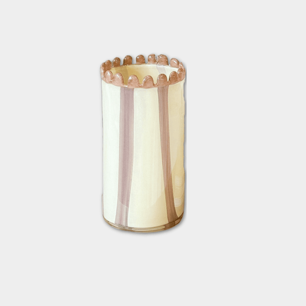 Vienna Glass Vase, Small, Nude | Norsu Interiors