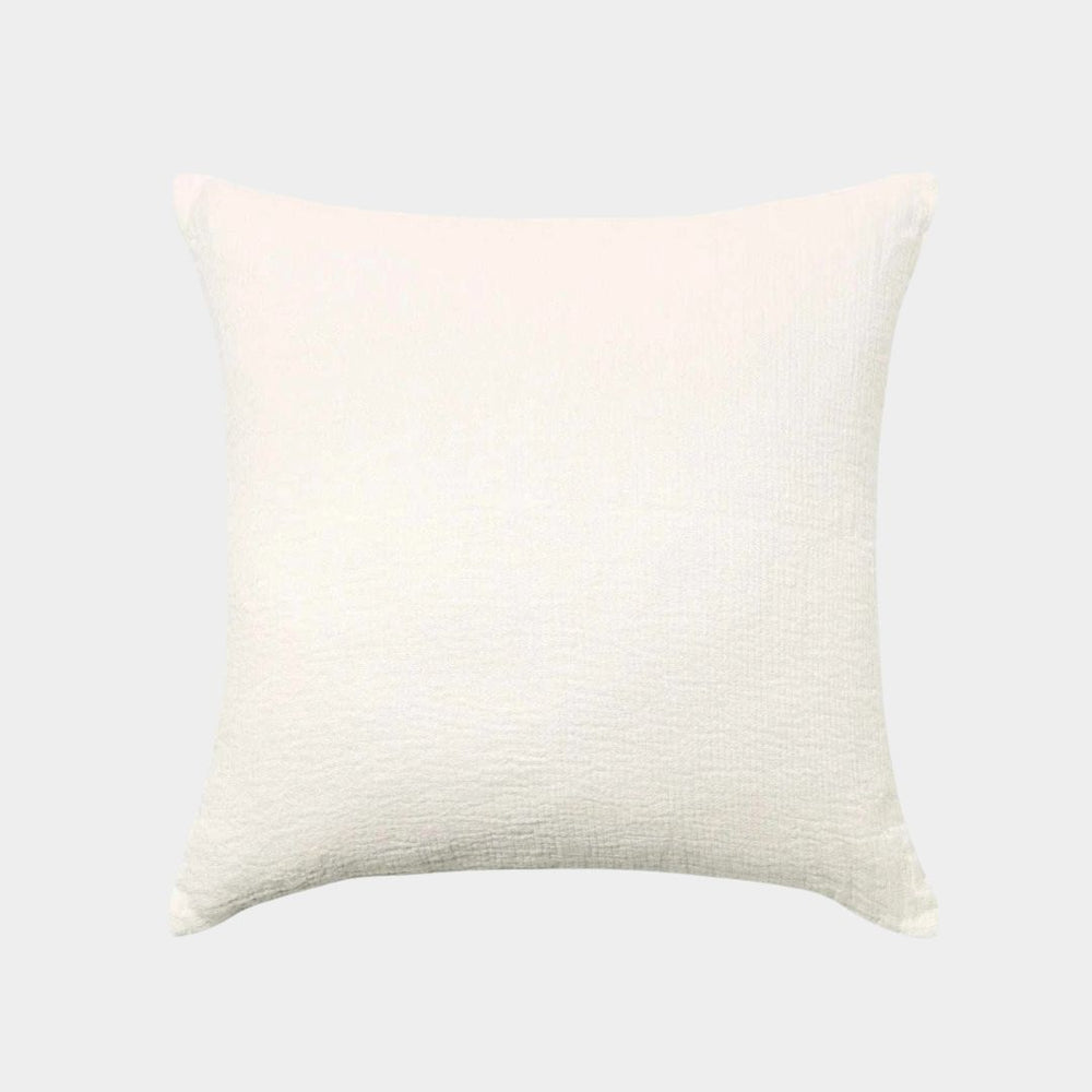 L&M Home Ava pure linen cushion in chalk | Norsu Interiors