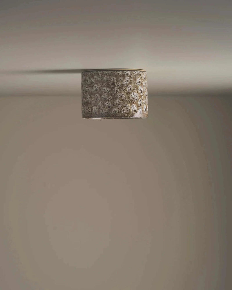 Robert Gordon Interiors Ceiling Light Robert Gordon Short Cylinder Ceiling Light - White Ochre