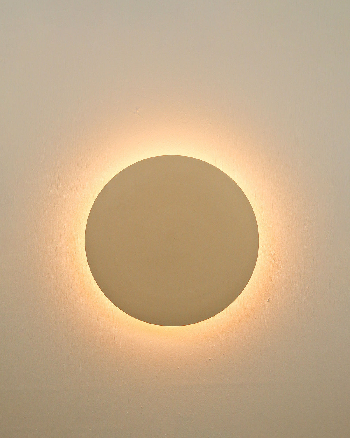 Robert Gordon Backlit Disc Wall Light in Bone