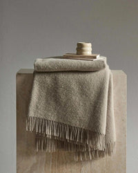 Weave Home Blankets & Throws Weave Home Nevis Lambswool Throw - Limestone