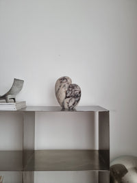 CoTheory Amour Table Sculpture - Viola Calacatta