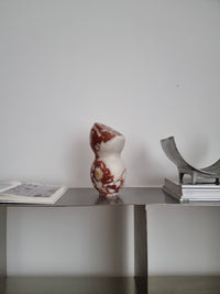 CoTheory Eternity Circular Sculpture - Brown Calacatta