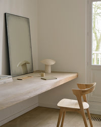 Ethnicraft Bok Dining Chair - Oak, styled in a room setting