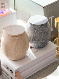 CoTheory Accessories CoTheory Collector Cannister - Tundra Grey Marble (7921185063161)