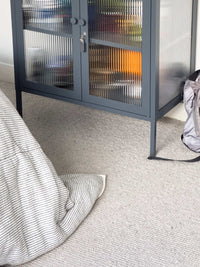 Mustard Made Locker The Mixer Slate with fluted glass doors and powder coated steel frame