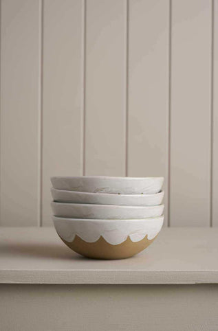 Robert Gordon Mugs Robert Gordon Bowls 4pk - Breakfast in Bed Snow