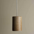 Robert Gordon Cylinder Ceramic Pendant Light - White Ochre, Various Sizes