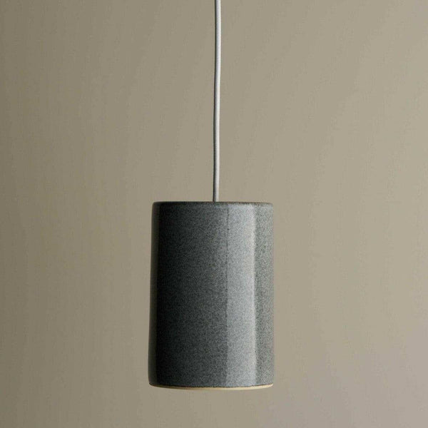 Robert Gordon Cylinder ceramic pendant light, storm | Norsu Interiors