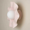 Robert Gordon Pearl Ceramic Wall Sconce Light, Rose Quartz