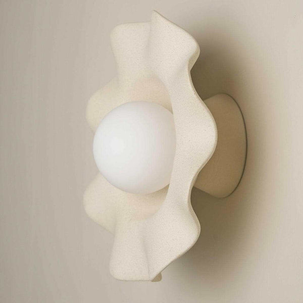 Robert Gordon Pearl wall sconce, stone | Norsu Interiors