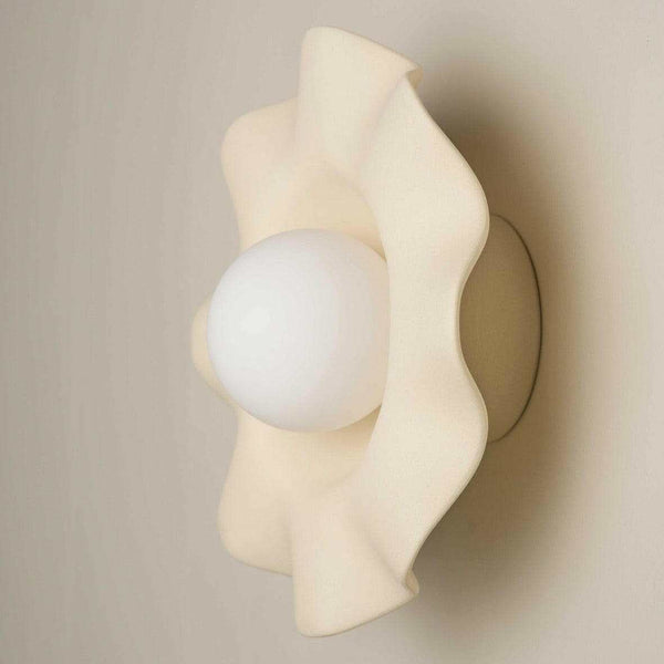 Robert Gordon Pearl wall sconce, bone | Norsu Interiors